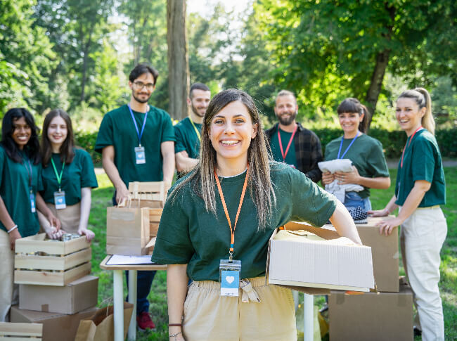 Embracing External Factors: A group of volunteers working toward a common goal